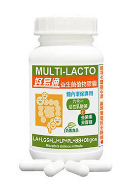 Multi-Lacto好易通順暢六益菌植物膠囊-商品圖
