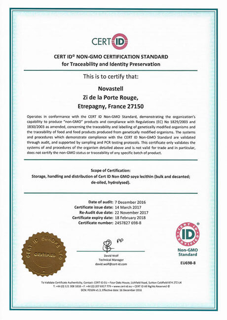 歐盟授權CERT-ID非基改IP認證