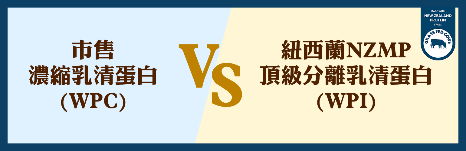 分離乳清蛋白功效 對決一：市售濃縮乳清蛋白(WPC) vs. 紐西蘭NZMP頂級分離乳清蛋白(WPI)