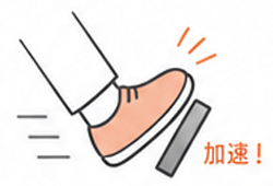 踩下油門